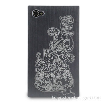 Aluminum Case for Apple's iPhone, Easy to Install, with Laser Carving Pattern on Case